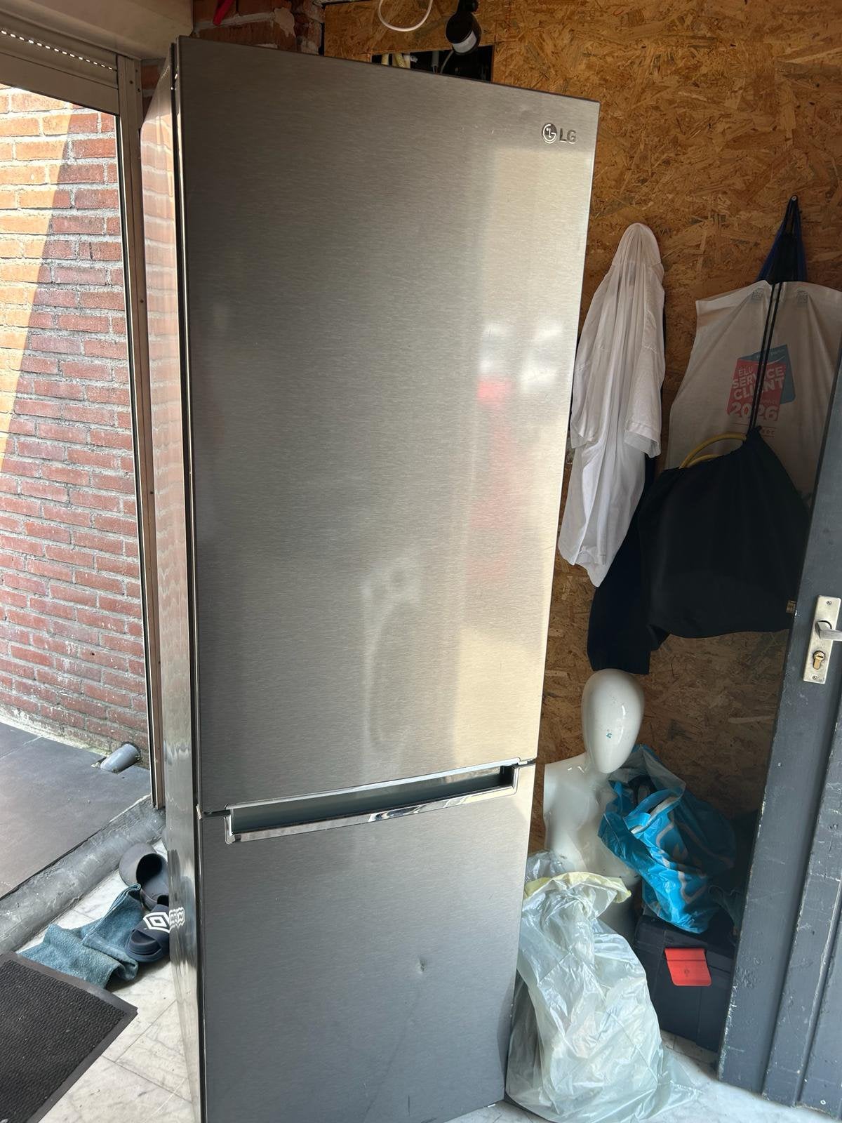 LG KoelvriesCombinatie RVS Defect + Bezorgen !, Ophalen, 200 liter of meer, Met aparte vriezer, 160 cm of meer