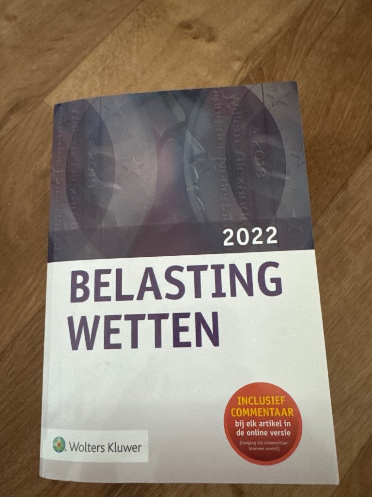 Belastingwetten Wolters Kluwer, Ophalen of Verzenden, Wolters Kluwer, Alpha, WO