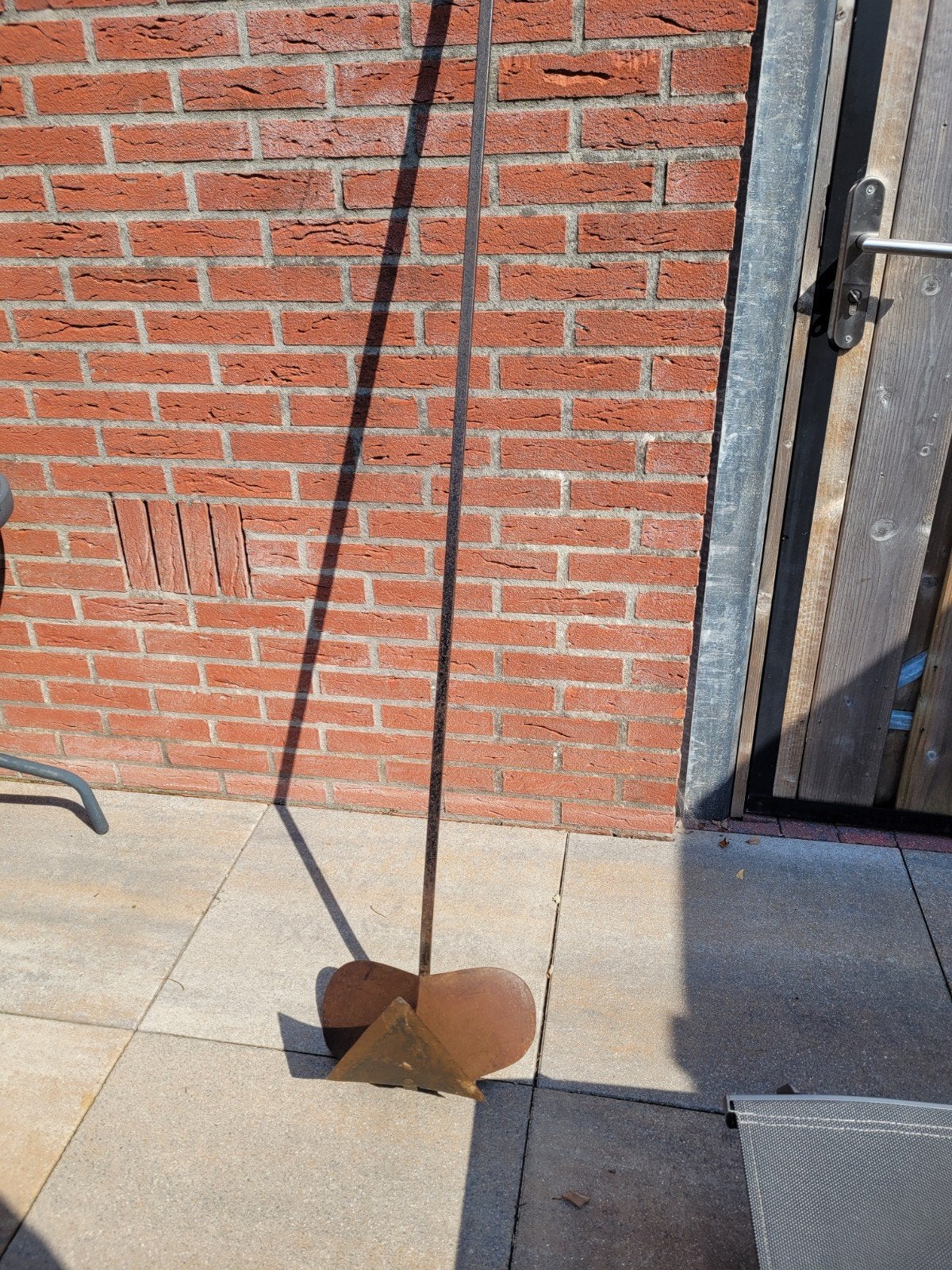 Metalen grondboor/plantboor/aanaarder, Ophalen, Gebruikt