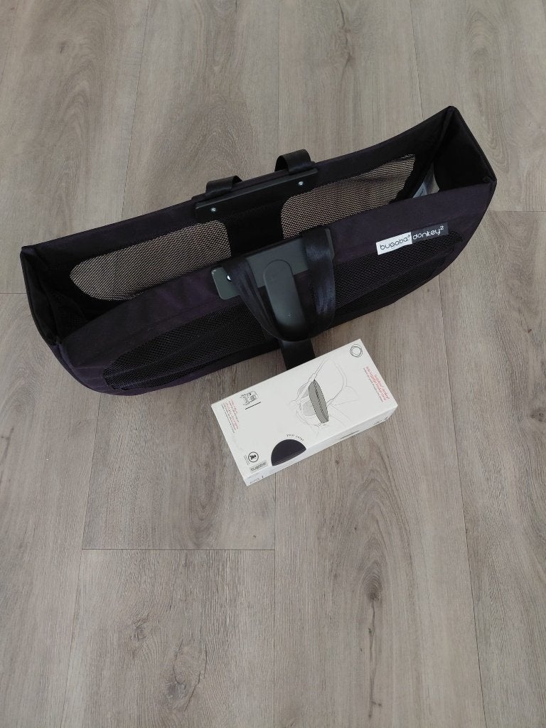 Bugaboo Donkey Zijbagagetas incl. Nieuwe Regenhoes, Ophalen, Zo goed als nieuw, Combiwagen, Duowagen
