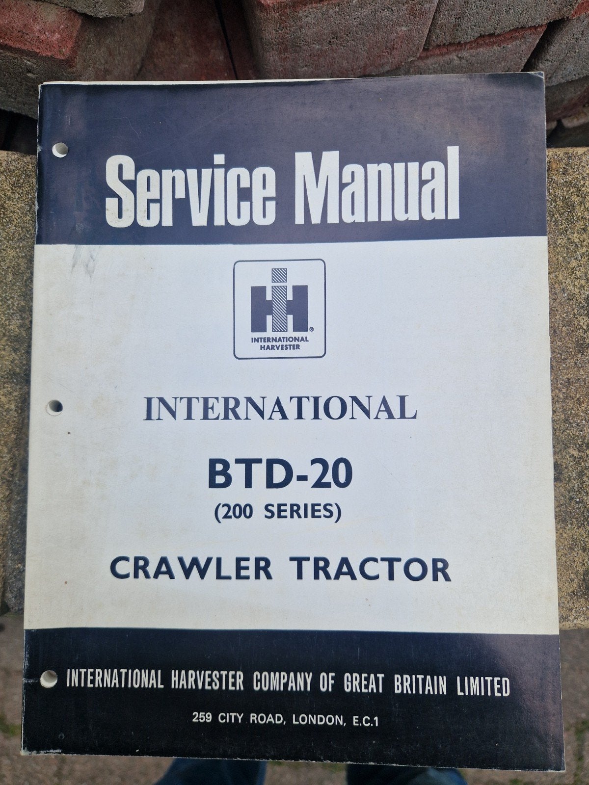 International BTD-20 Crawler Tractor Service Manual, Ophalen of Verzenden