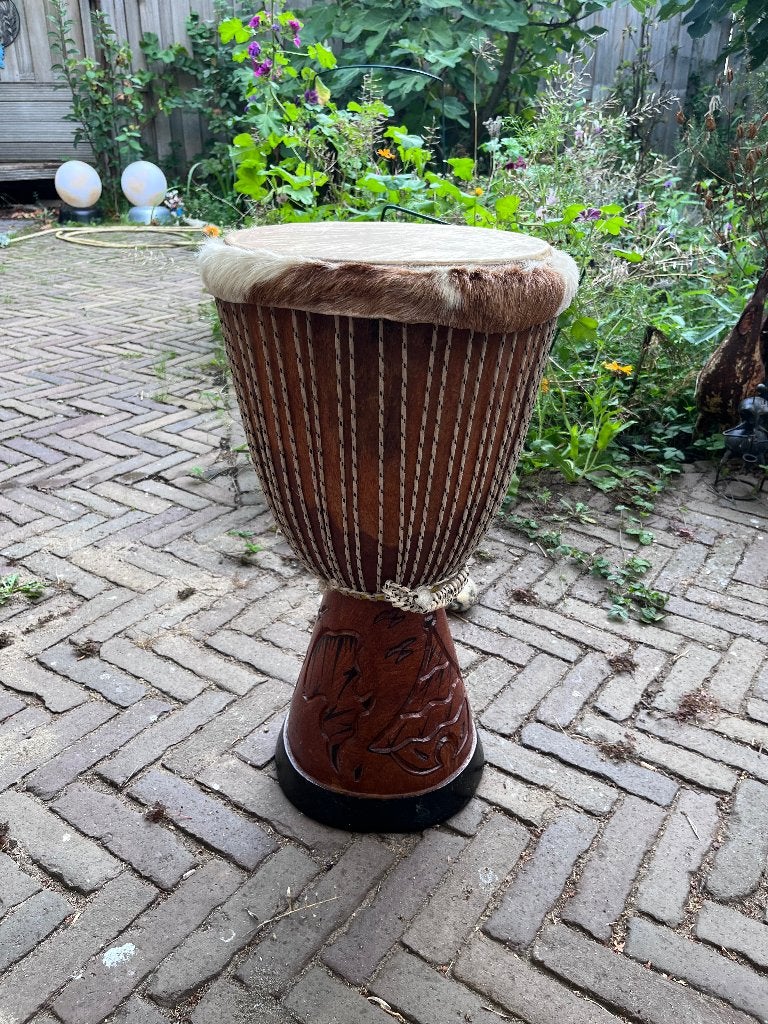 Djembe 60 cm hoog, 30 cm breed, Ophalen, Gebruikt, Trommel