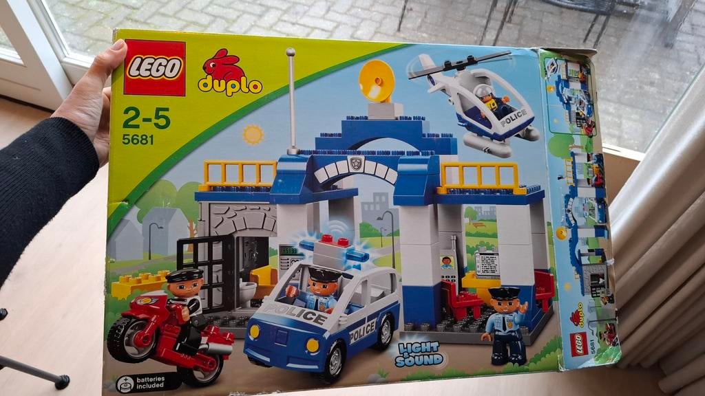 LEGO Duplo Politieset Compleet met Doos en Boekje, Kinderen en Baby's, Speelgoed | Duplo en Lego, Ophalen of Verzenden, Zo goed als nieuw