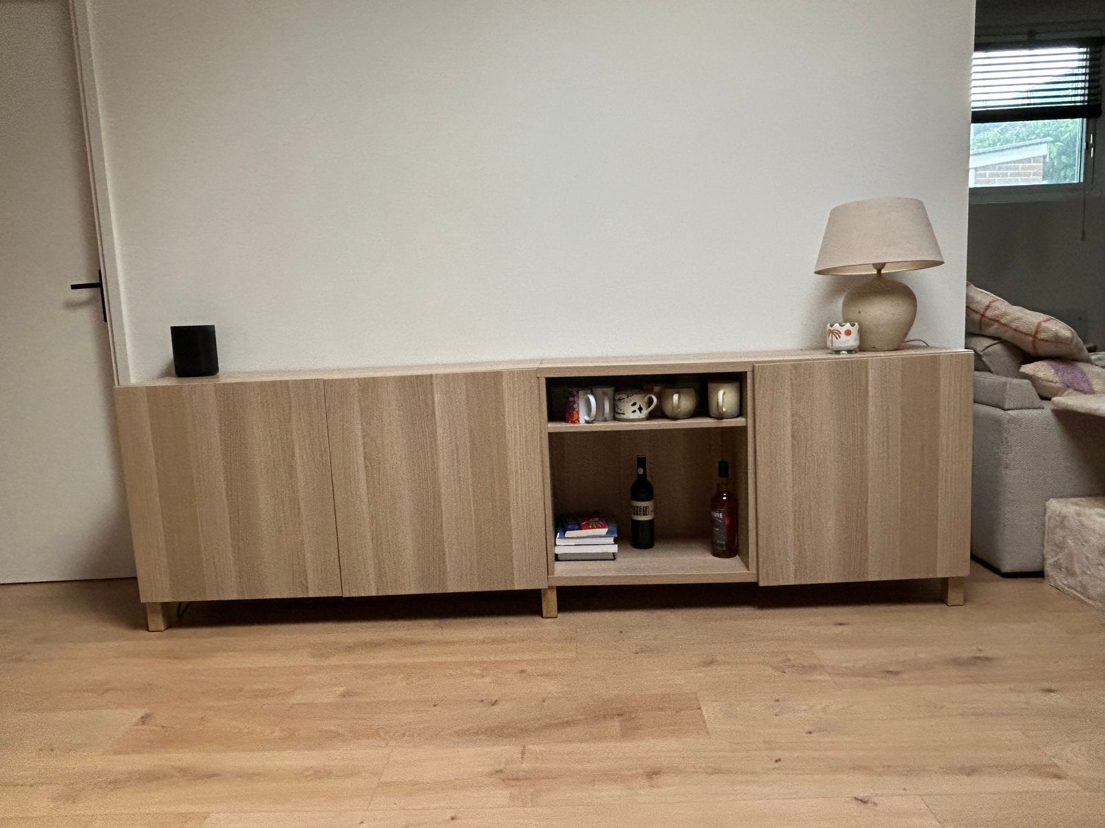 IKEA besta kasten als set, Ophalen, Eikenhout, Zo goed als nieuw, 200 cm of meer