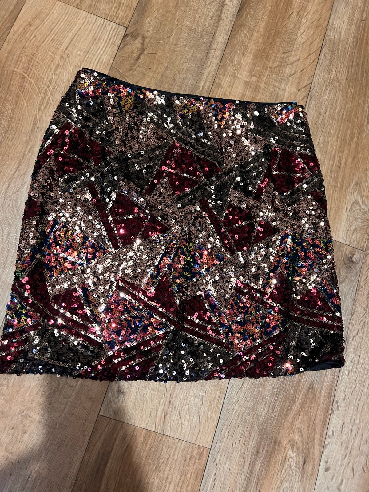 NAF NAF Pailletten Rok - Maat 38/40 (M), Kleding | Dames, Maat 38/40 (M), Meerkleurig, Ophalen of Verzenden, Zo goed als nieuw