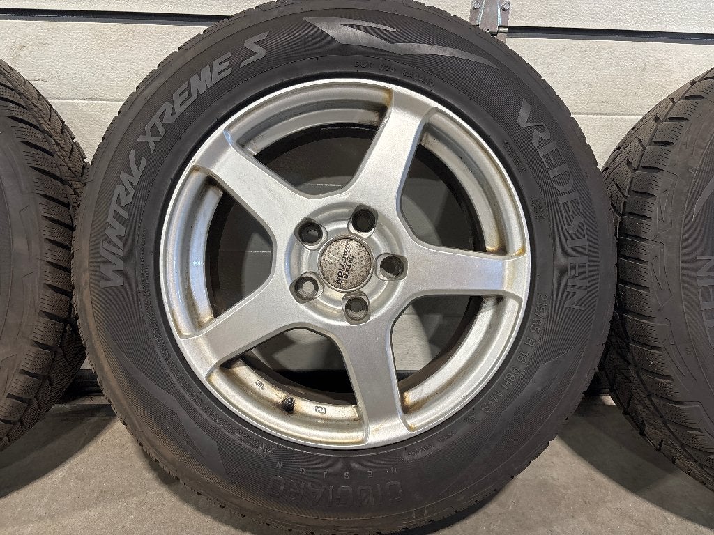 16" lm vredestein winterbanden st. 5 x 114.3 nissan, renault, Auto-onderdelen, Ophalen, 16 inch, Banden en Velgen, Winterbanden