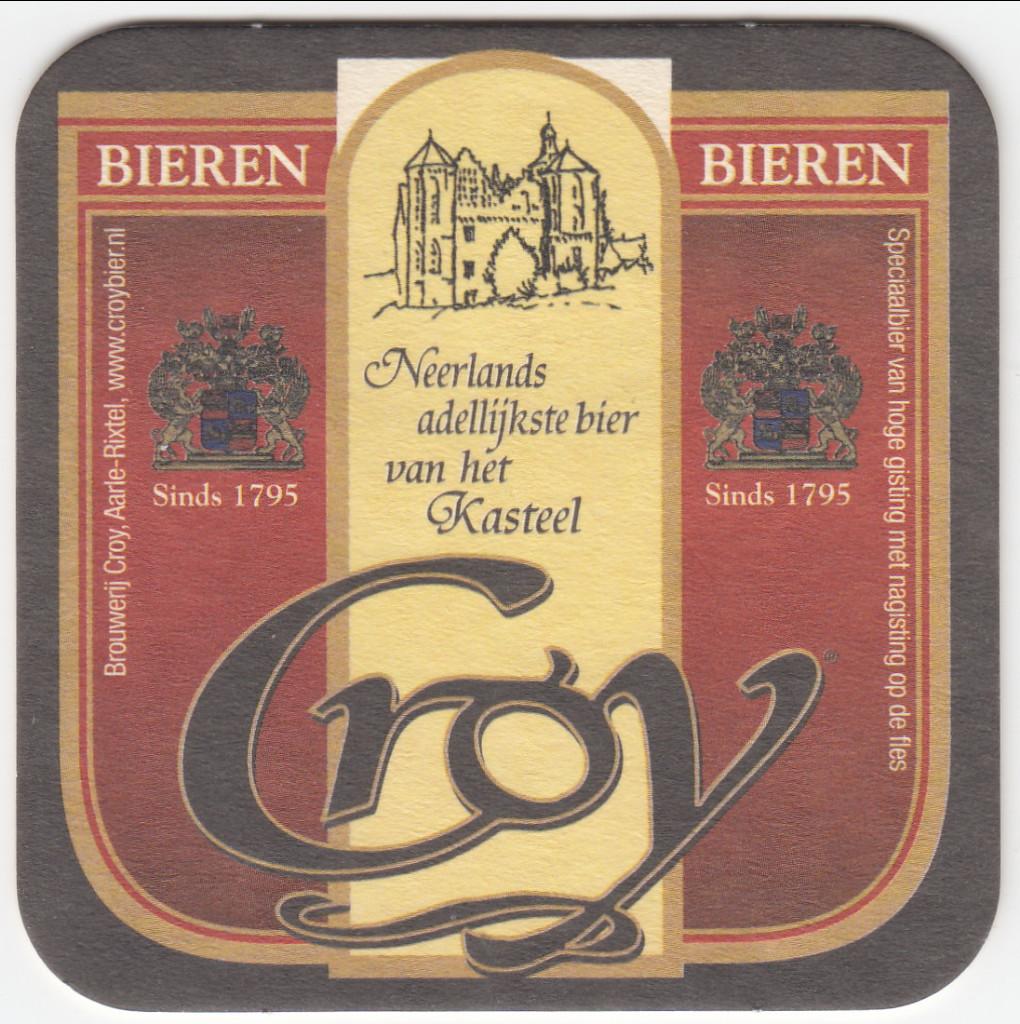 1 CROY BIERVILTJE, Ophalen of Verzenden, Gebruikt, Viltje(s), Overige merken