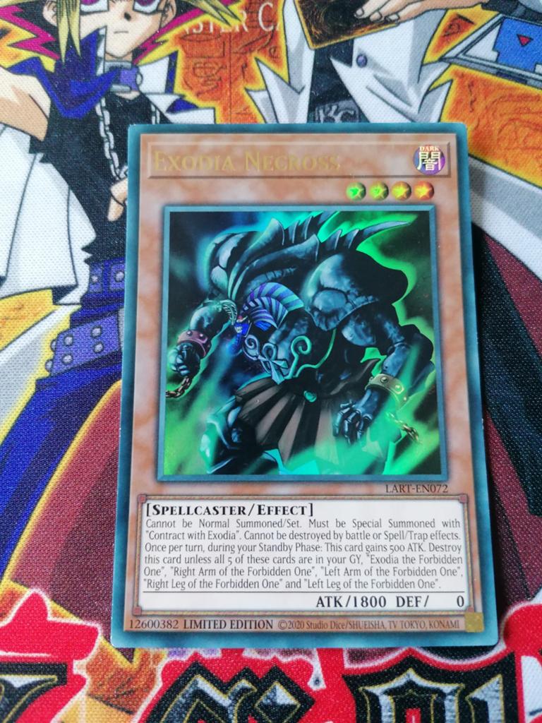 Exodia Necross -	Ultra Rare LART Lost Art Promo - Yu-Gi-Oh, Ophalen of Verzenden, Zo goed als nieuw, Foil