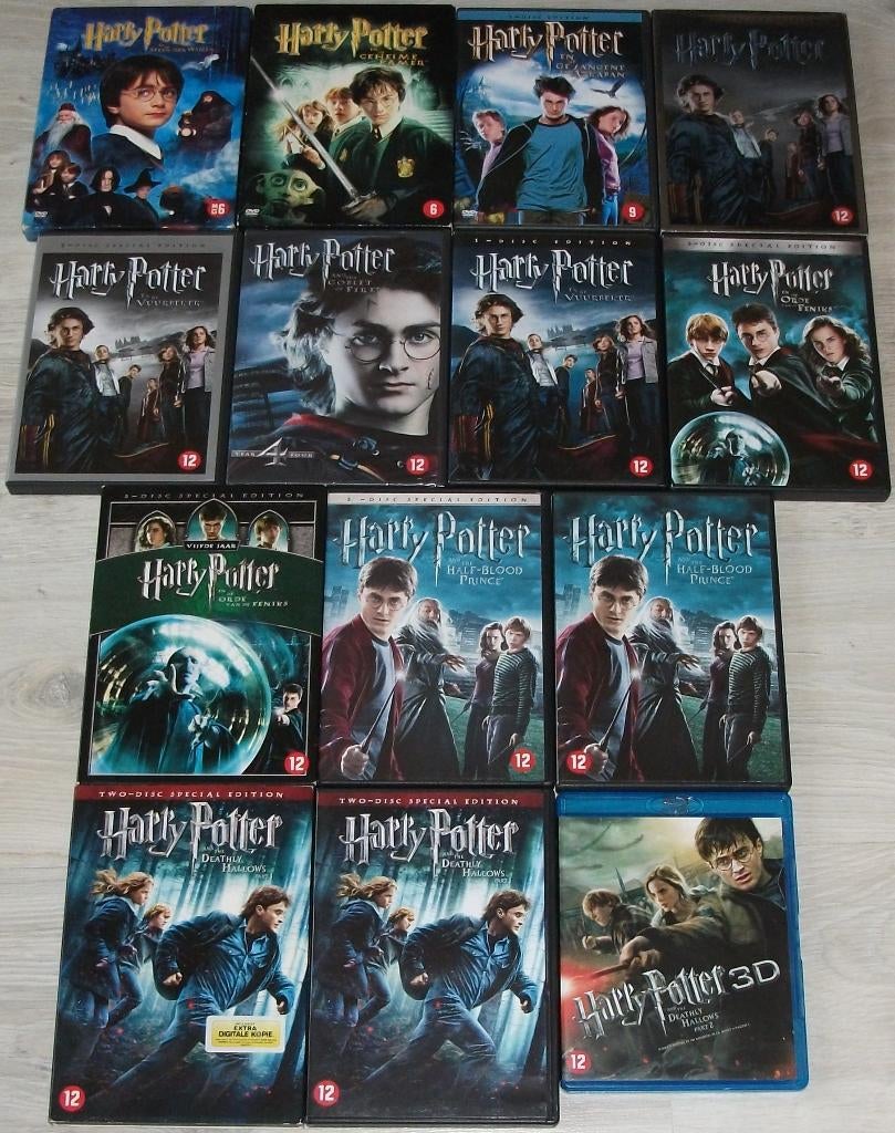 Dvd *** HARRY POTTER *** Complete Serie, Avontuur, Ophalen of Verzenden, Zo goed als nieuw, Vanaf 6 jaar