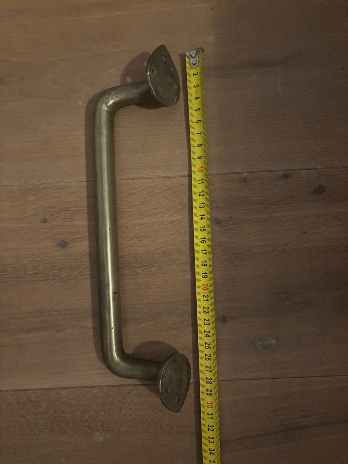 Massief zware messing handgreep - 30 cm, Ophalen of Verzenden
