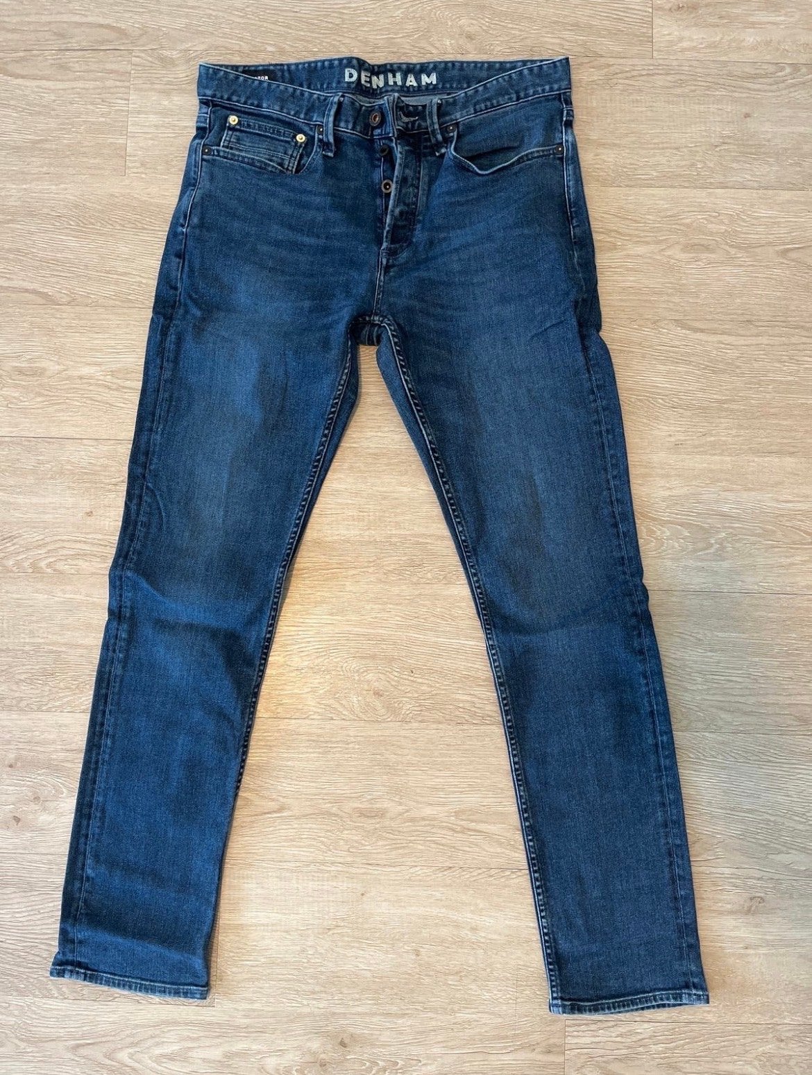 Denham Razor Slim Fit Jeans W32 L32 - Zo goed als nieuw, Ophalen of Verzenden, Zo goed als nieuw, Blauw, W32 (confectie 46) of kleiner