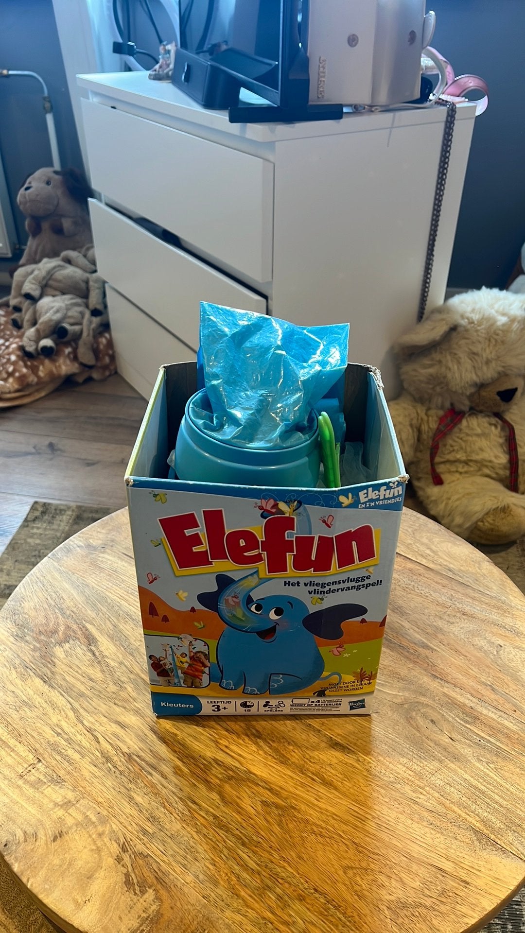 Elefun spel, Ophalen