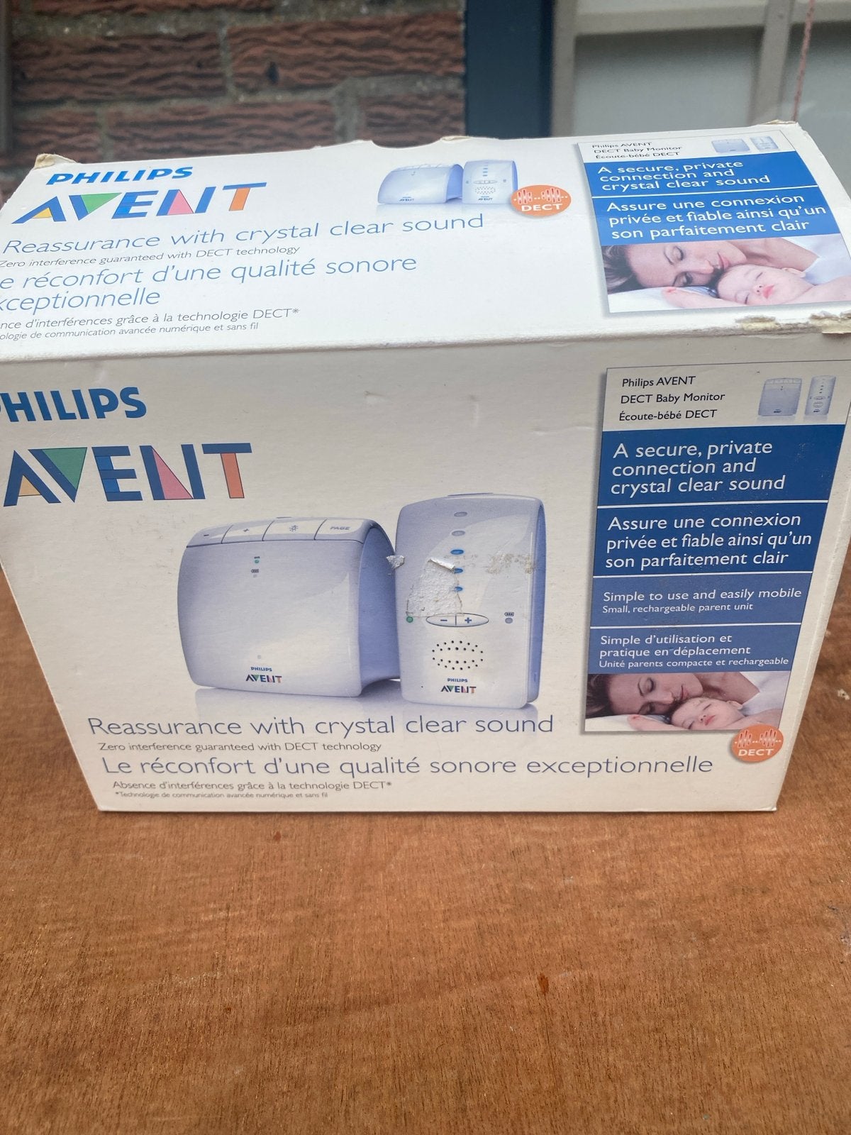 Philips Avent DECT Babyfoon - Kristalhelder geluid, Kinderen en Baby's, Babyfoons, Ophalen of Verzenden, Zo goed als nieuw, 250 meter of meer