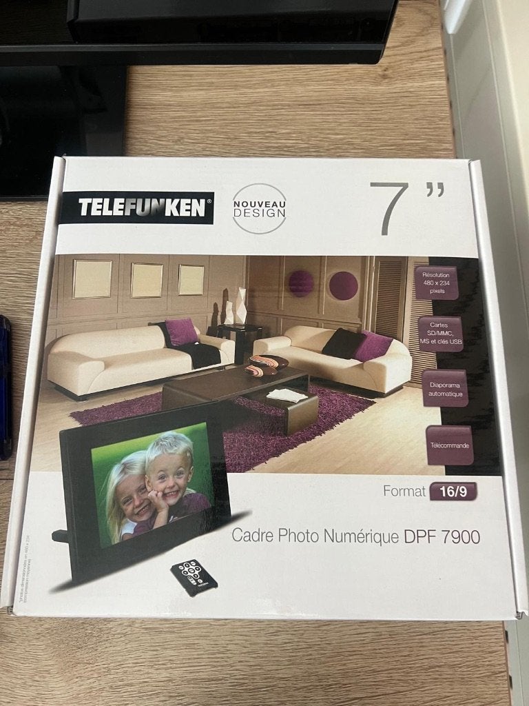 Digitale fotolijst 7'', Ophalen of Verzenden, Nieuw, Kleiner dan 8 inch