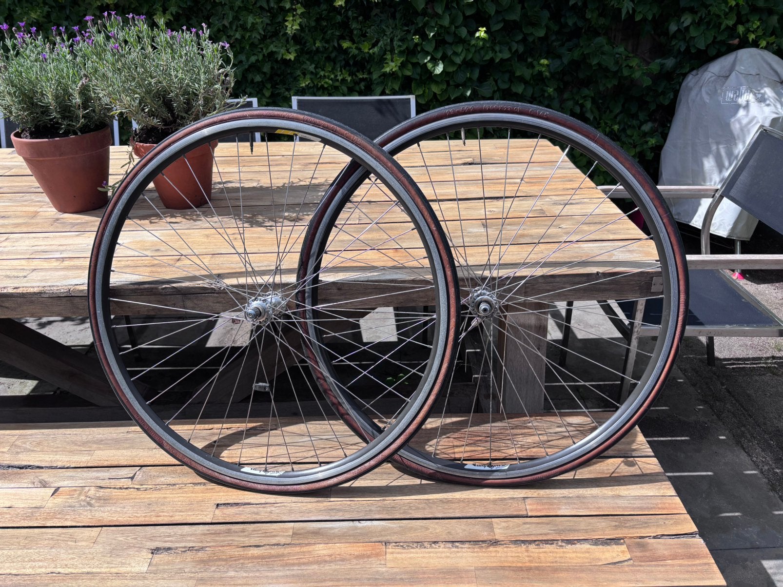 Campagnolo voorwielen met campagnolo naven, Wiel, Gebruikt, Ophalen of Verzenden, Aluminium