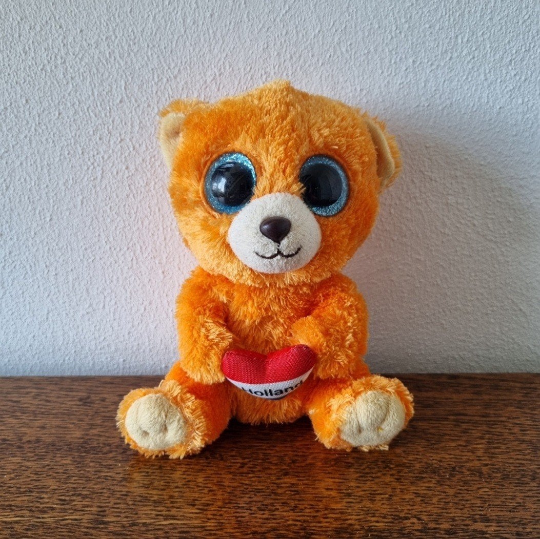 TY Beanie boo holland oranje beer bear, Ophalen of Verzenden, Beer
