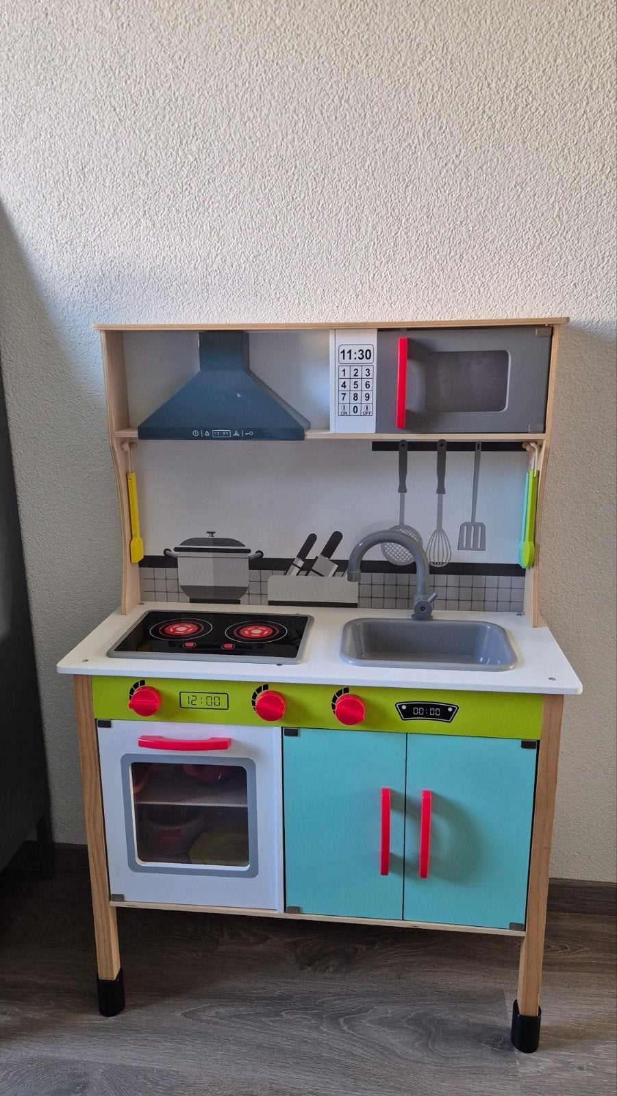 kinder keukentje, Kinderen en Baby's, Speelgoed | Speelkeukens, Ophalen, Gebruikt, Overige materialen, Speelkeuken