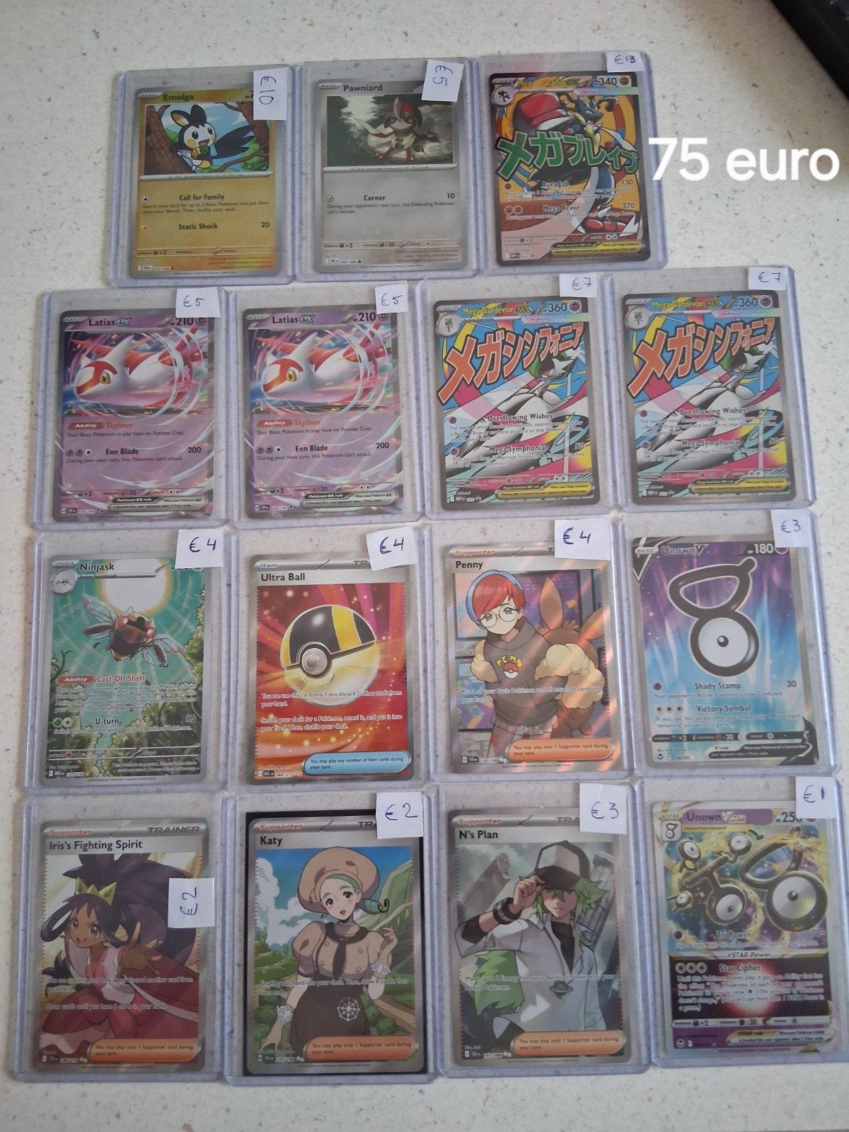 hits en holo's te koop/ruil, Hobby en Vrije tijd, Verzamelkaartspellen | Pokémon, Ophalen, Zo goed als nieuw, Meerdere kaarten