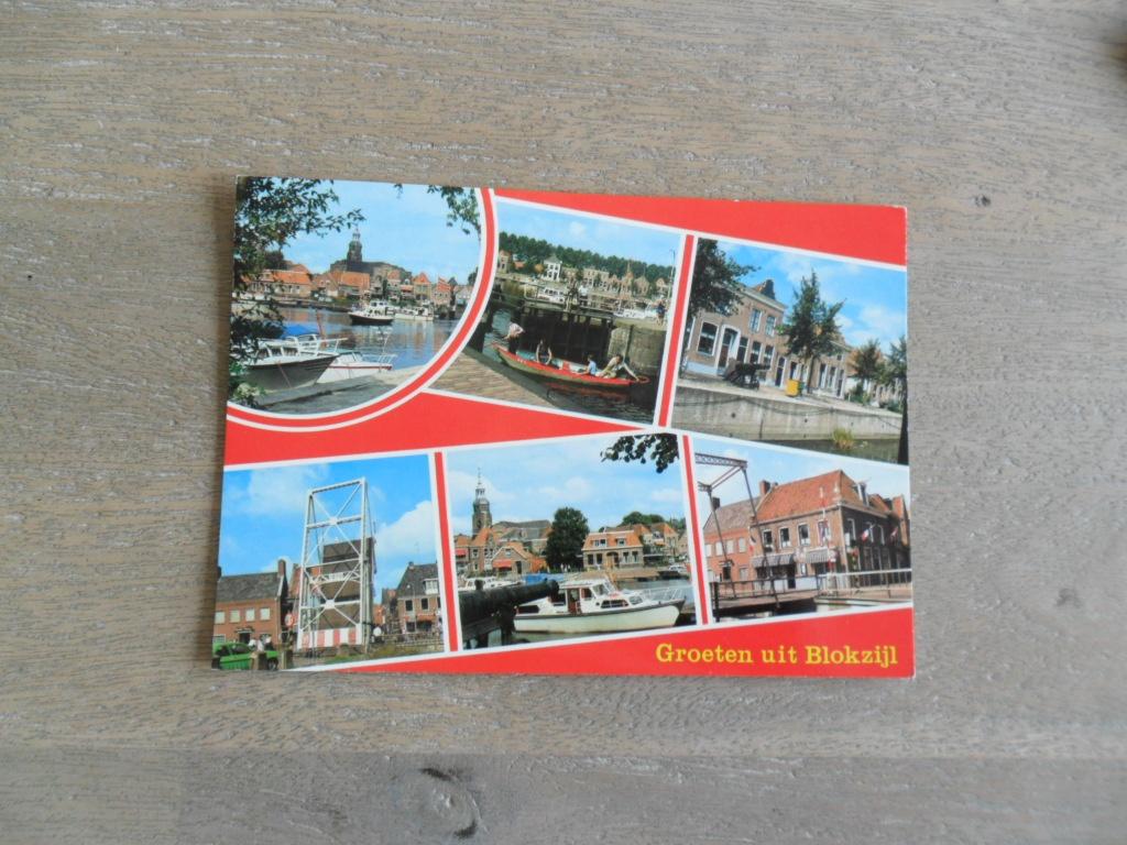 Blokzijl, brug/boten 1980, Verzenden, 1980 tot heden, Gelopen, Zuid-Holland