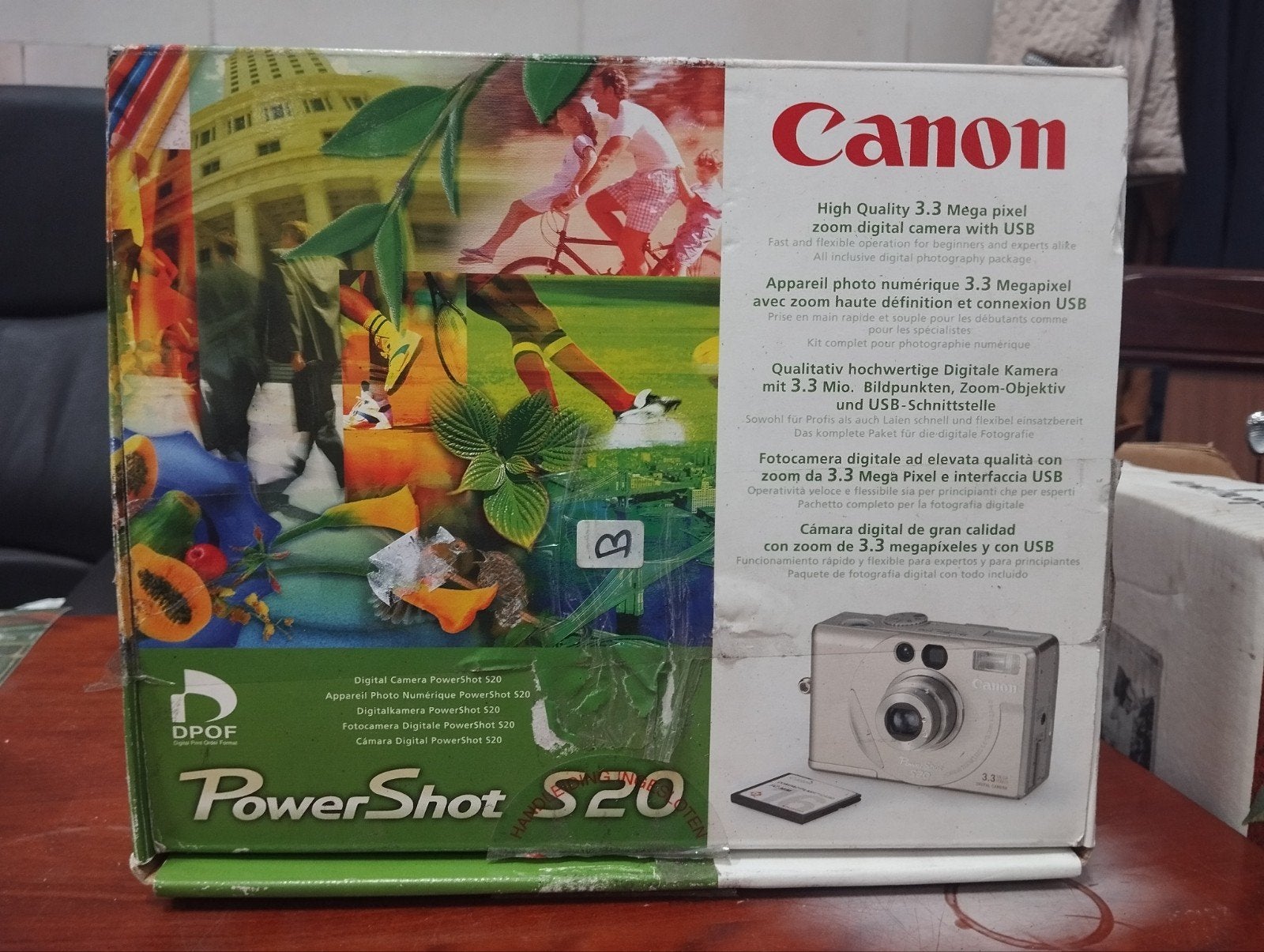 Canon PowerShot S20 - Complete set voor CCD liefhebbers, Ingebouwde flitser, Gebruikt, Canon, 4 megapixels