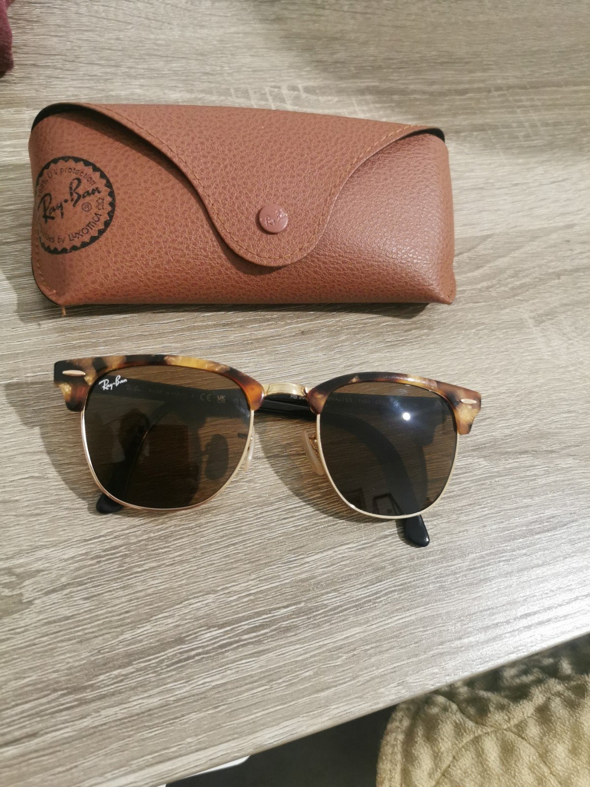 Rayban clubmaster RB3016, Ophalen of Verzenden, Zo goed als nieuw, Zwart, Ray-Ban