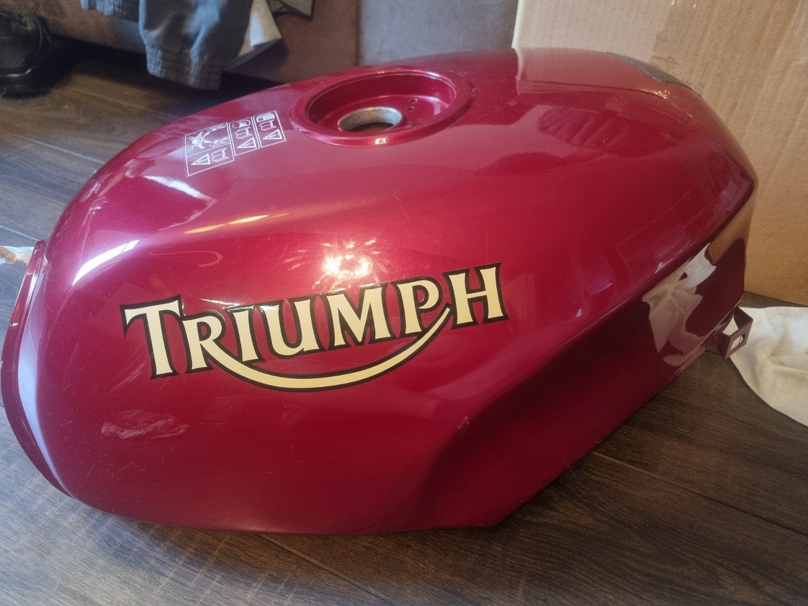 Triumph trophy brandstoftank - Rood bordeaux, Ophalen of Verzenden