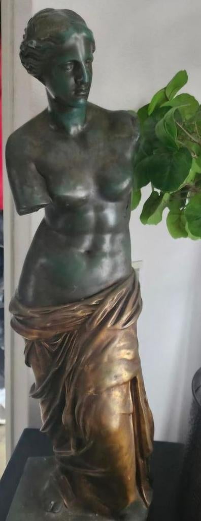 Venus van milo van gips klein scheur in goud, Ophalen of Verzenden