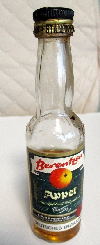 vintage flesje appelkorn Berentzen, Verzamelen, Gebruikt, Overige gebieden, Verzenden, Overige typen