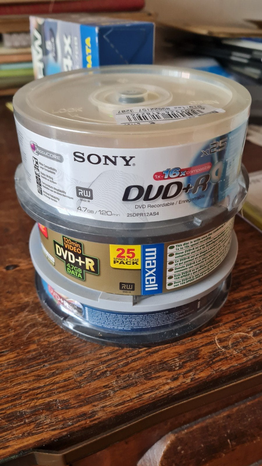 Diverse DVD's: 93x DVD+R, 4x DVD+RW, 1x DVD-RW, Computers en Software, Gebruikt, Sony, Maxell, Traxdata, Ophalen of Verzenden