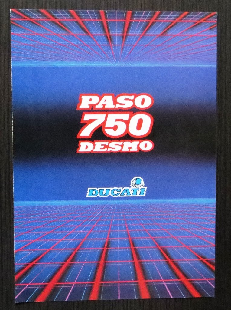 Folder Ducati Paso 750 - 1986 - 4 blz (Frans/Duits), Motoren, Verzenden, Ducati