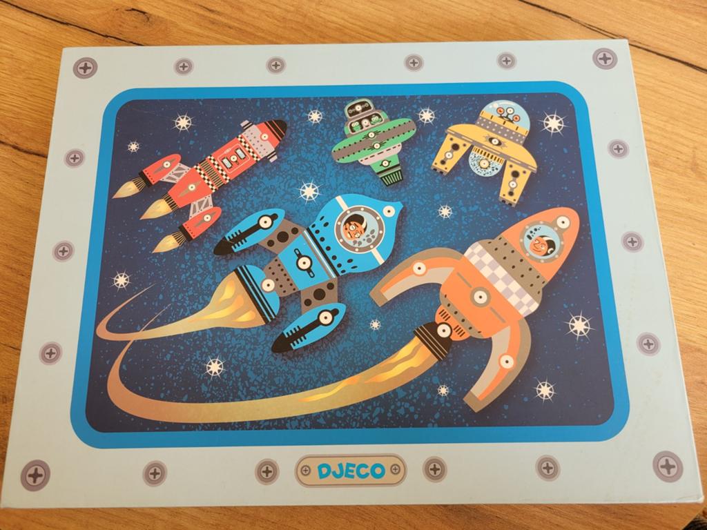 Djeco hamertje tik ruimte, Kinderen en Baby's, Speelgoed | Educatief en Creatief, Ophalen, Gebruikt, Puzzelen