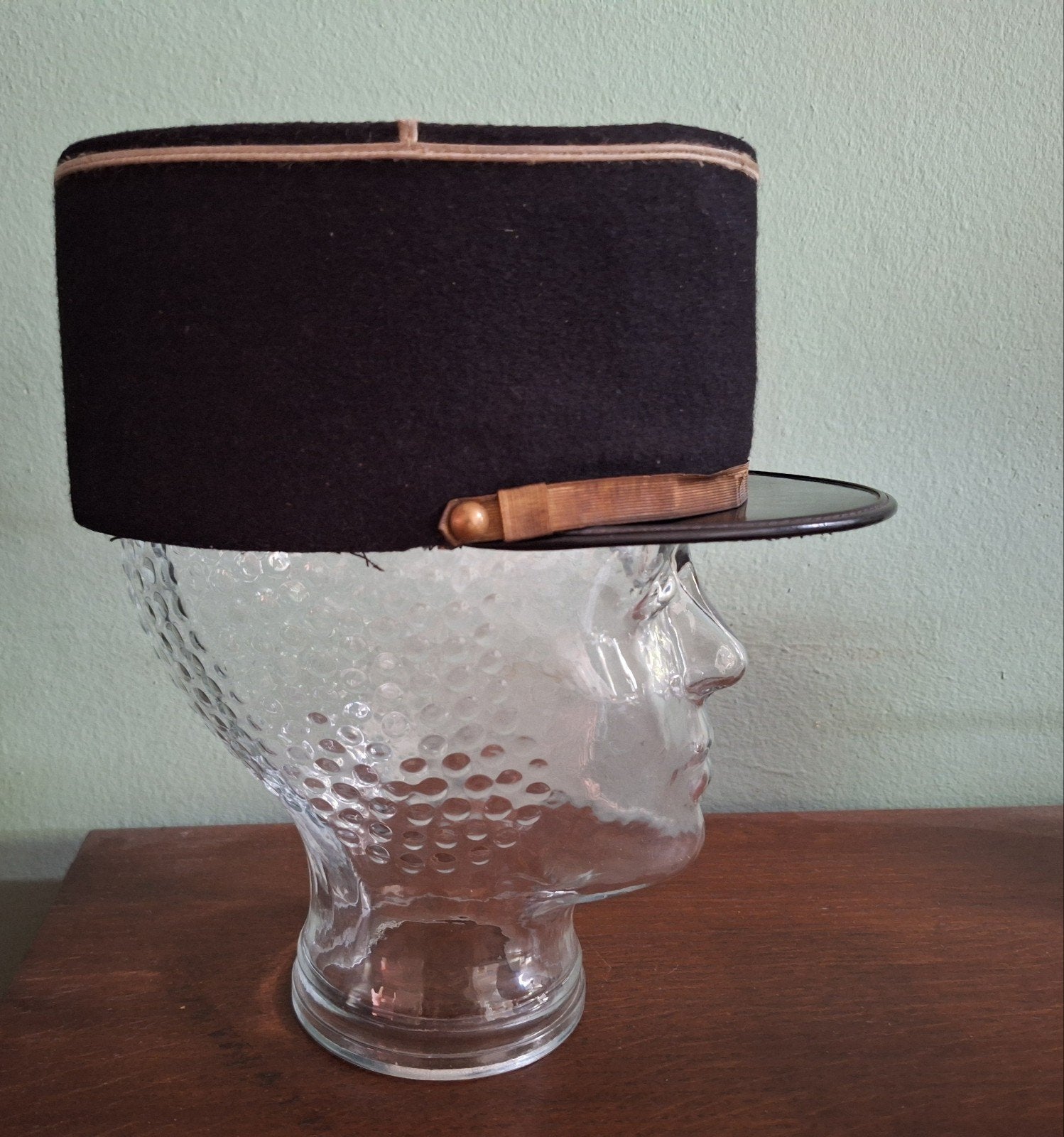 Vintage Franse Kepi -, Ophalen of Verzenden, Landmacht, Overige gebieden, Helm of Baret