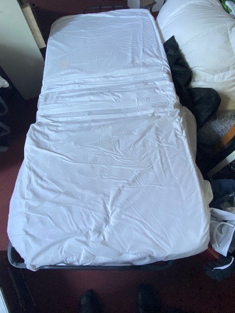 opklapbed met lattenbodem, Huis en Inrichting, Slaapkamer | Bedden, Ophalen, Eenpersoons, Zwart, 190 cm of minder