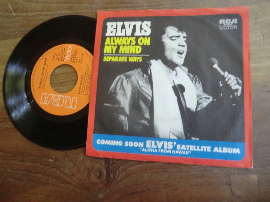 elvis presley       always on my mind/separate ways, Verzenden, Gebruikt, 7 inch, Pop