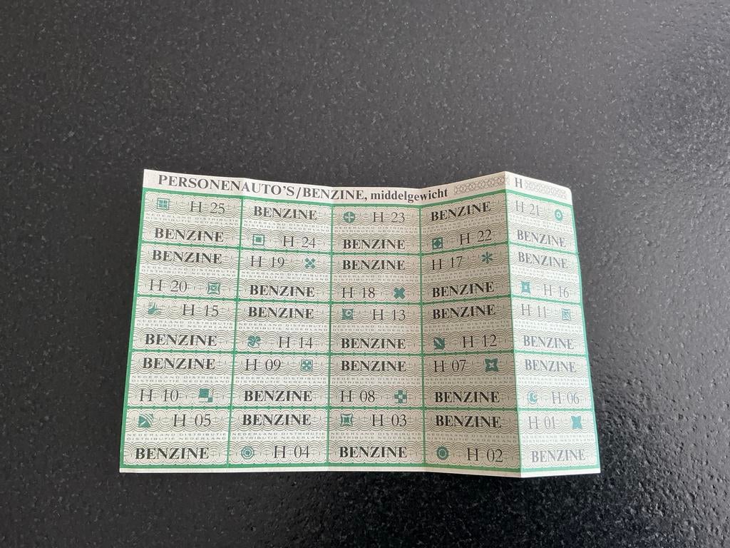Benzine bonnen - Zeer goede staat, Verzamelen, Overige Verzamelen, Ophalen, Zo goed als nieuw