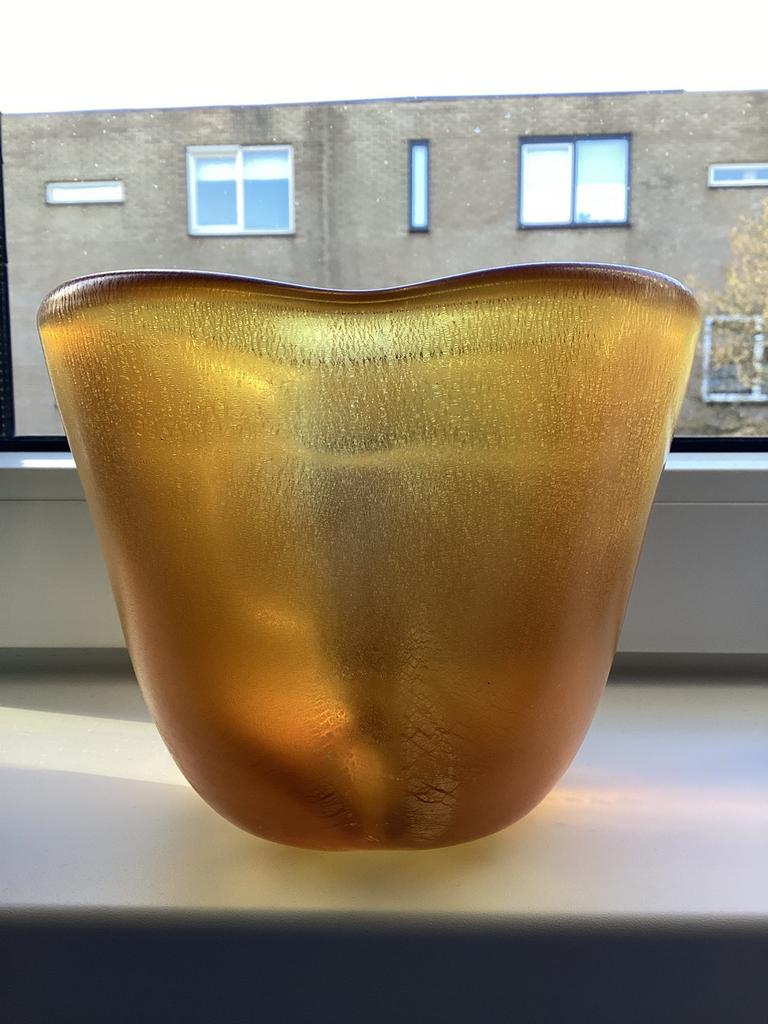 W.J. Rozendaal vaas / Kristalunie Maastricht / manuvaria, Antiek en Kunst, Antiek | Glas en Kristal, Ophalen of Verzenden