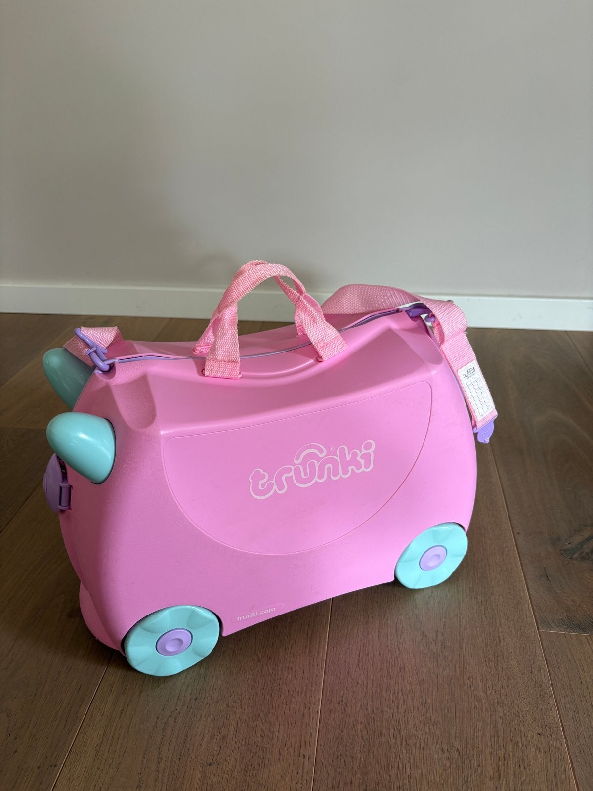 Trunki Kinderkoffer Lichtroze, Sieraden, Tassen en Uiterlijk, Koffers, Wieltjes, Gebruikt, Hard kunststof, Minder dan 50 cm