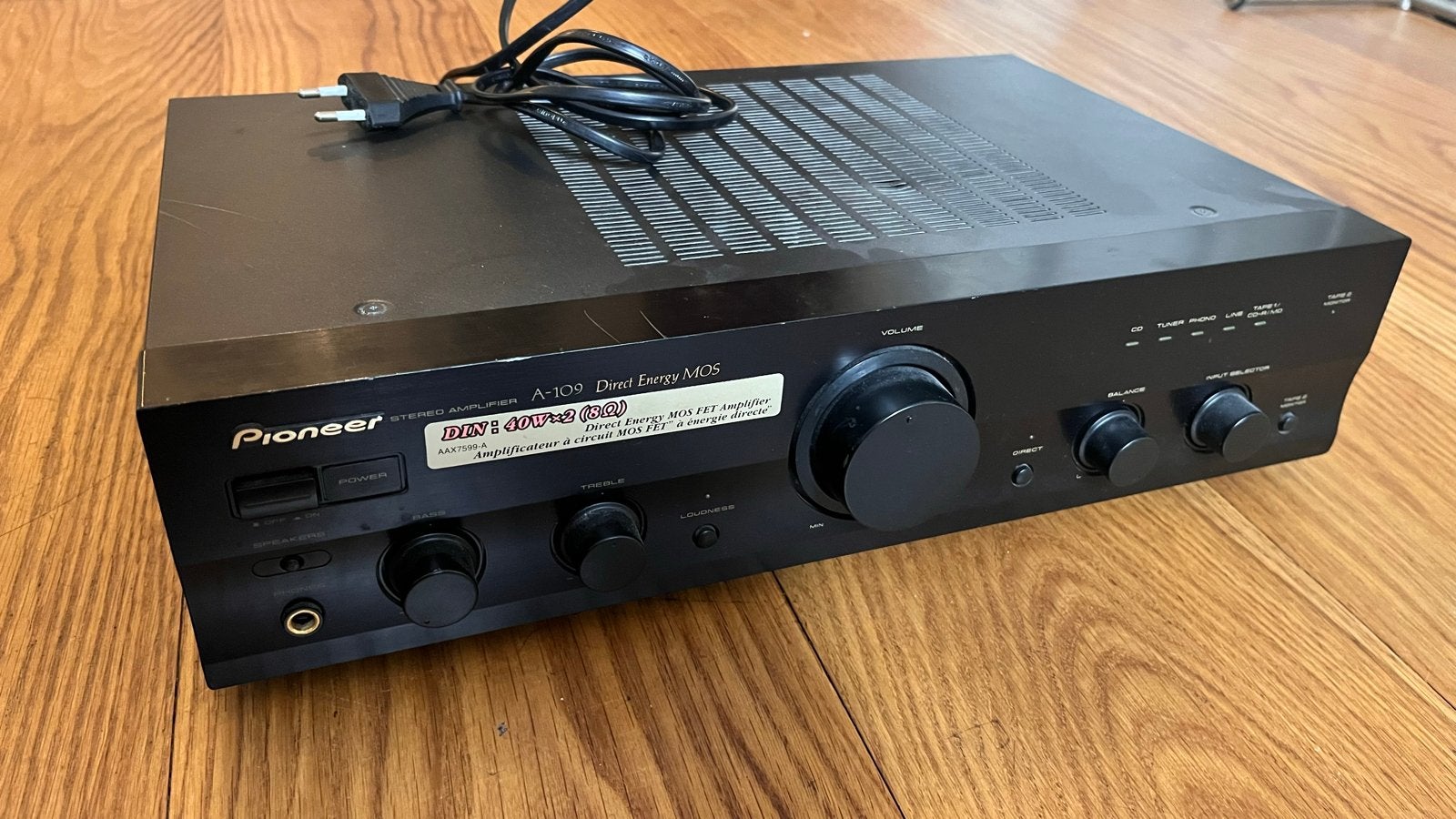 Pioneer A-109 Stereo Versterker, Ophalen, Gebruikt, Pioneer, Minder dan 60 watt