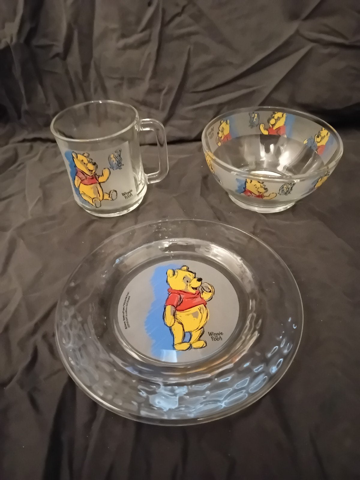 Winnie the Poeh servies, Ophalen of Verzenden, Zo goed als nieuw, Glas