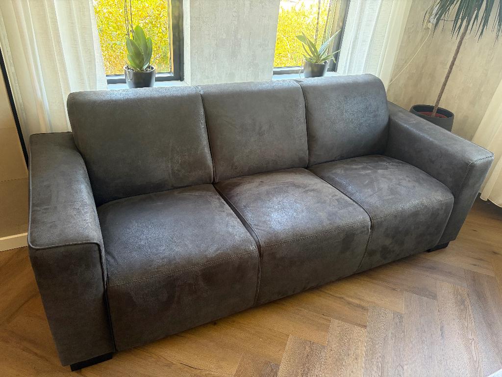 Bank 3 zit, Huis en Inrichting, Banken | Bankstellen, Ophalen, Minder dan 75 cm, Driepersoons, Leer