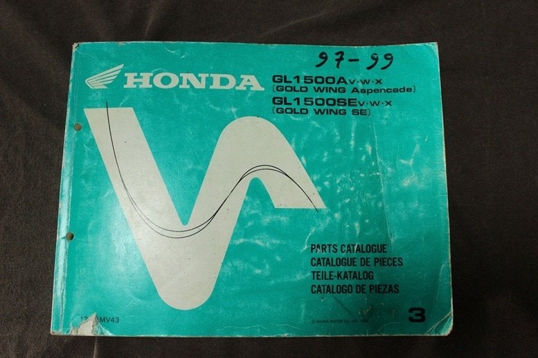 Honda GL1500 A SE Goldwing 1998 motorcycle parts catalogue, Ophalen of Verzenden, Honda