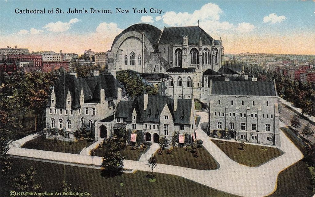 703-212-011 Cathedral Of St John'S Divine New York City, Verzenden, Voor 1920, Overig Europa