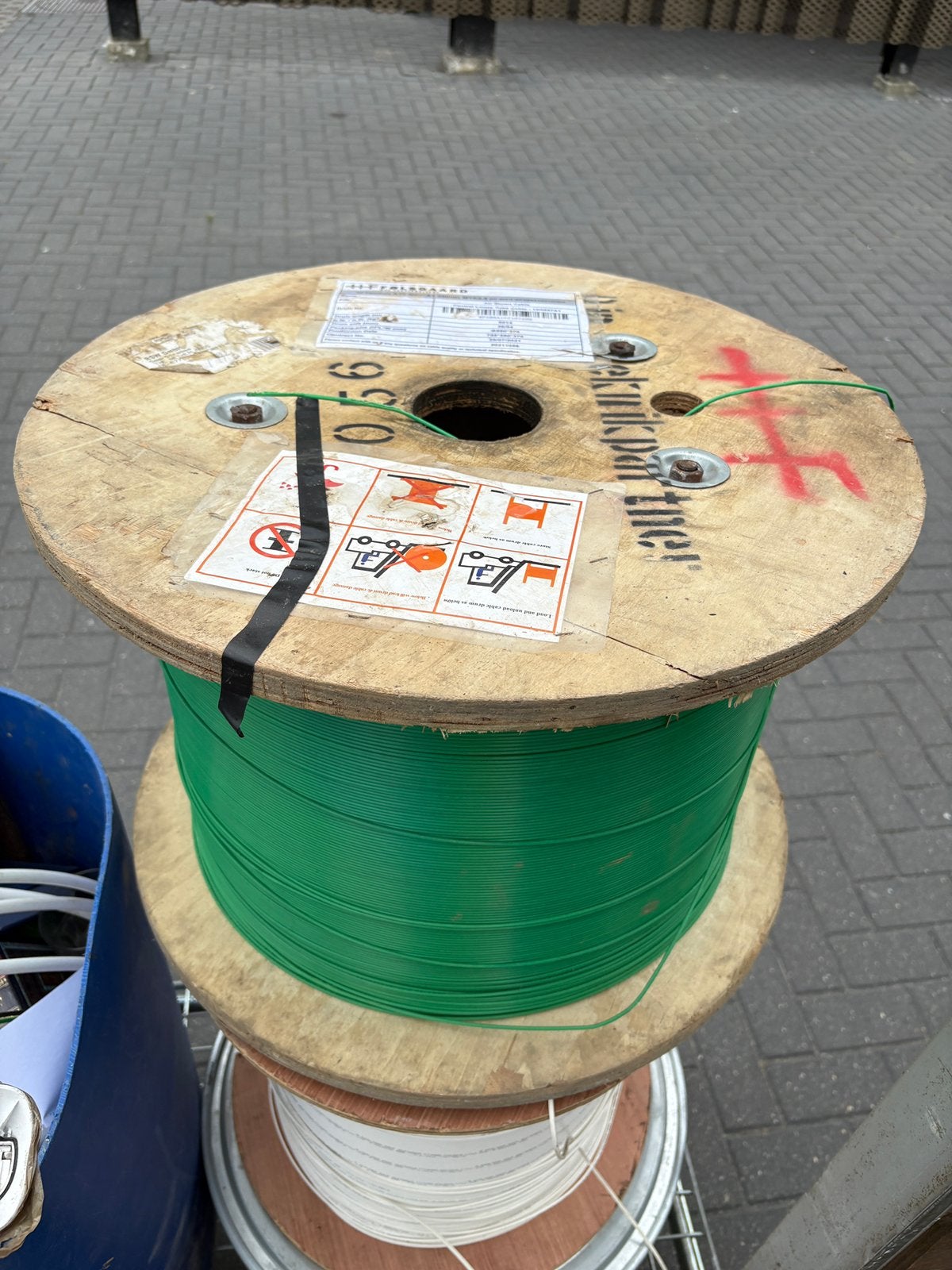 Volle haspel glasvezelkabel, Ophalen, Nieuw, Overige merken, Kabelhaspel