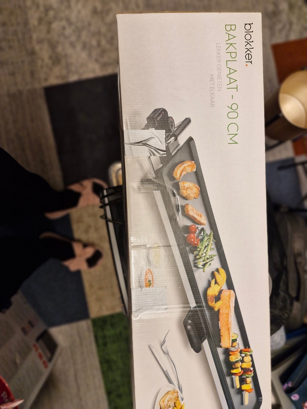 Blokker Bakplaat 90 cm - Zo goed als nieuw, Ophalen, Zo goed als nieuw, Tafelgrill