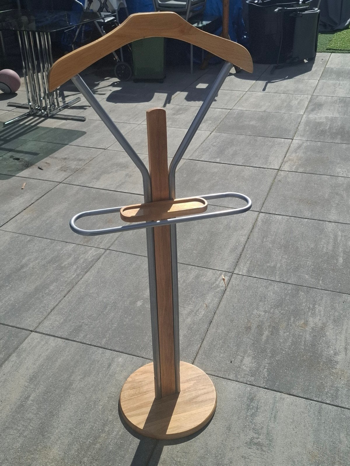 Houten dressboy kapstok als nieuw, Ophalen, Zo goed als nieuw, Hout