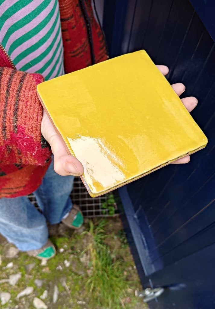 Tegels geel Amarillo, Doe-het-zelf en Verbouw, Ophalen, Nieuw, Minder dan 20 cm, Minder dan 20 cm