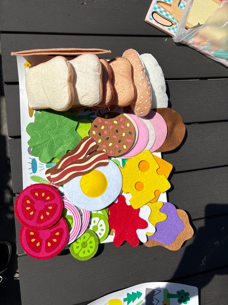 Grote set speelgoedeten: vilt, hout en kunststof, Ophalen of Verzenden, Gebruikt, Jongen of Meisje
