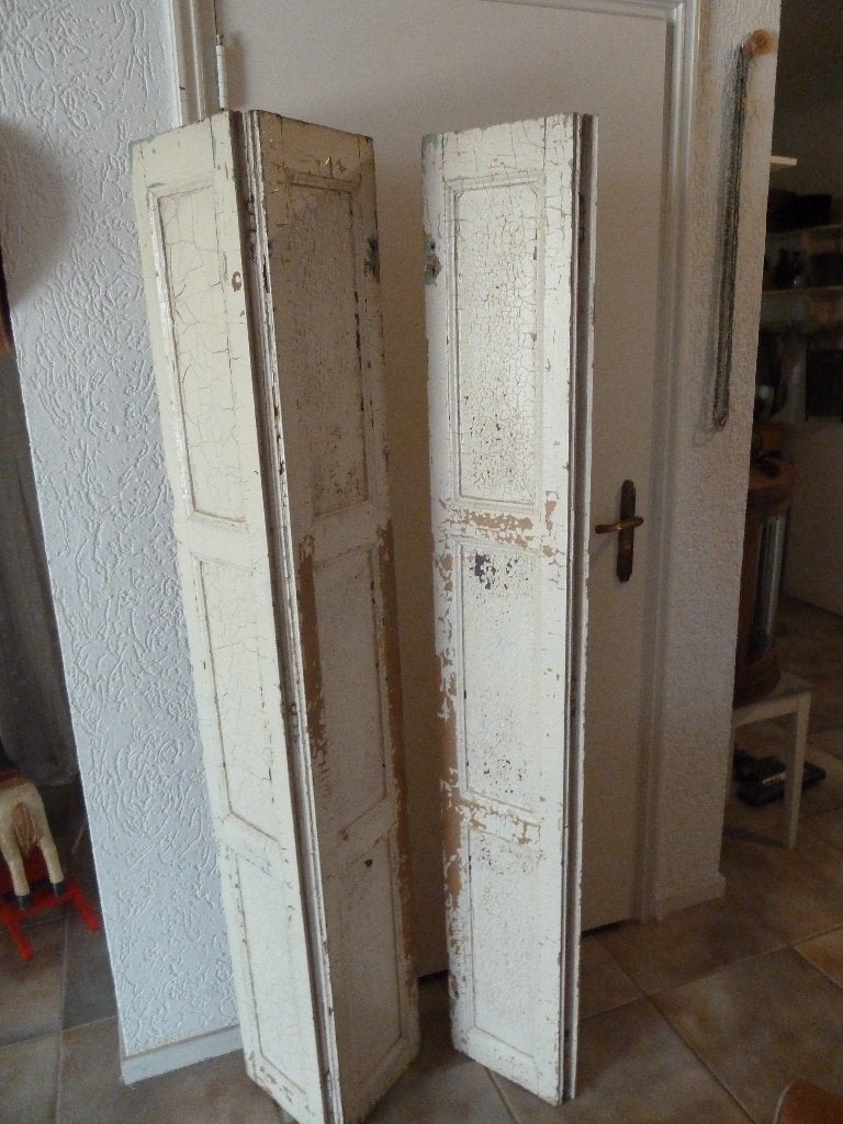 2 dubbele oude Franse luiken, Ophalen