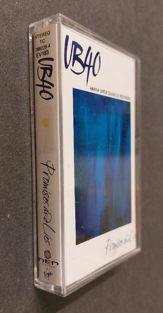 UB40 CASSETTE Indonesie Promises And Lies UB 40 Zeldzaam !, Gebruikt, Verzenden, UB40, 1 bandje