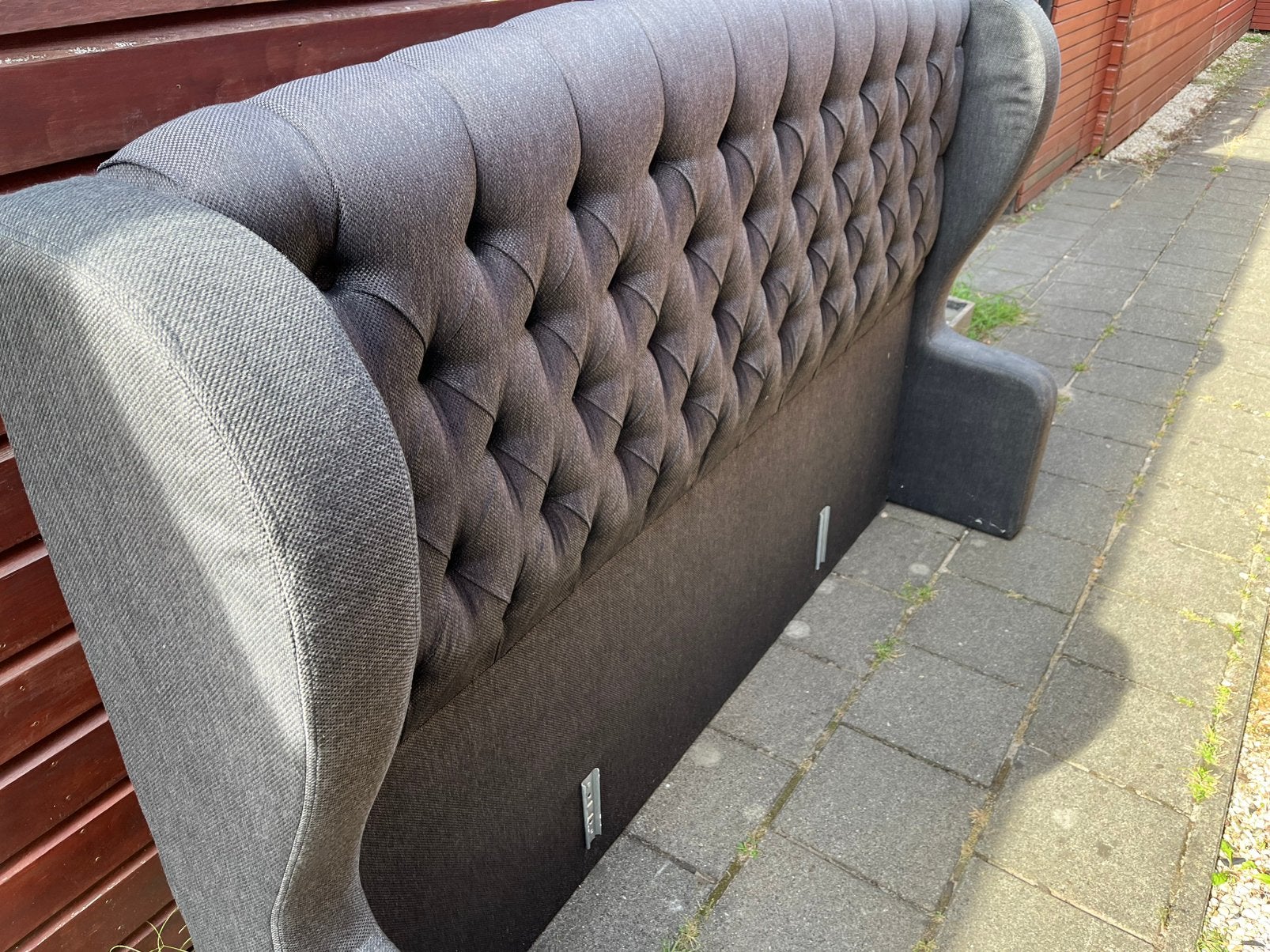 Hoofdbord met zijkanten, Ophalen, Gebruikt, Tweepersoons, 180 cm